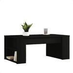 Tables basses VidaXL Table basse bois d'ing&eacute;nierie noir 102x55x42 cm Noir Unique. . Maison & D&eacute;co > Tables basses.