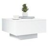 Tables basses VidaXL Table basse avec lumi&egrave;res LED blanc 55x55x31 cm Blanc Unique. . Maison & D&eacute;co > Tables basses.