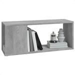 Etag&egrave;res murales VidaXL Biblioth&egrave;que Gris b&eacute;ton 80x24x32 cm Bois d'ing&eacute;nierie Gris Unique. . Maison & D&eacute;co > Etag&egrave;res murales.