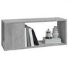 Etag&egrave;res murales VidaXL Biblioth&egrave;que Gris b&eacute;ton 80x24x32 cm Bois d'ing&eacute;nierie Gris Unique. . Maison & D&eacute;co > Etag&egrave;res murales.