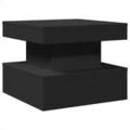 D&eacute;coration sur Grenoble : Tables basses VidaXL Table basse avec lumi&egrave;res LED noir 50x50x40 cm Noir Unique. . Maison & D&eacute;co > Tables basses.