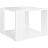 Tables basses VidaXL Table basse Bois d'ing&eacute;nierie Blanc 40x40x30 cm Blanc Unique. . Maison & D&eacute;co > Tables basses.