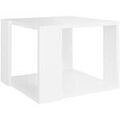 D&eacute;coration sur Grenoble : Tables basses VidaXL Table basse Bois d'ing&eacute;nierie Blanc 40x40x30 cm Blanc Unique. . Maison & D&eacute;co > Tables basses.