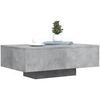 Tables basses VidaXL Table basse avec lumi&egrave;res LED gris b&eacute;ton 85x55x31 cm Gris Unique. . Maison & D&eacute;co > Tables basses.