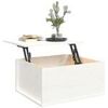 Tables basses VidaXL Table basse Bois massif de pin Blanc 60x50x35 cm Blanc Unique. . Maison & D&eacute;co > Tables basses.