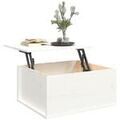 D&eacute;coration sur Grenoble : Tables basses VidaXL Table basse Bois massif de pin Blanc 60x50x35 cm Blanc Unique. . Maison & D&eacute;co > Tables basses.