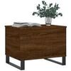 Tables basses VidaXL Table basse Ch&ecirc;ne marron 60x44,5x45 cm Bois d'ing&eacute;nierie Marron Unique. . Maison & D&eacute;co > Tables basses.