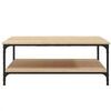 Tables basses VidaXL Table basse Bois d'ing&eacute;nierie Marron 100x100x40 cm Marron Unique. . Maison & D&eacute;co > Tables basses.