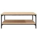 D&eacute;coration sur Grenoble : Tables basses VidaXL Table basse Bois d'ing&eacute;nierie Marron 100x100x40 cm Marron Unique. . Maison & D&eacute;co > Tables basses.
