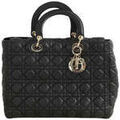 Sacs &agrave; mains sur Grenoble : Sac &agrave; main Dior Sac &agrave; main Lady en cuir noir Noir