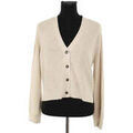 Gilets sur Grenoble : Gilet Closed Cardigan &eacute;cru Beige