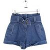 Short S&eacute;zane Mini short en coton bleu Bleu