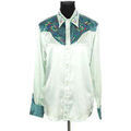 Chemises sur Grenoble : Chemise Levis Chemise en soie verte