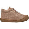 Baskets montantes enfant Naturino Chaussures premiers pas en su&egrave;de lam&eacute; COCOON Rose