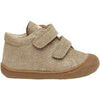 Baskets basses enfant Naturino Chaussures premiers pas en su&egrave;de lamin&eacute; COCOON VL Gris