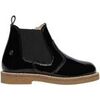 Boots enfant Naturino Boots en cuir verni avec fermeture &eacute;clair ARTHUR Noir