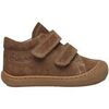 Baskets montantes enfant Naturino Chaussures premiers pas en su&egrave;de COCOON VL Marron