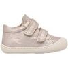 Derbies enfant Naturino Chaussures premiers pas en cuir lam&eacute; COCOON VL Rose