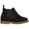 Boots enfant Naturino Chelsea boots en su&egrave;de avec fermeture &eacute;clair ARTHUR Noir