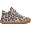 Boots enfant Naturino Chaussures premiers pas en su&egrave;de imprim&eacute; l&eacute;opard COCOON Beige