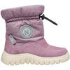 Bottes neige enfant Naturino Boots en su&egrave;de et tissu technique VARNA 2 WP. Violet