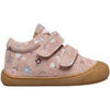 Baskets basses enfant Naturino Chaussures premiers pas en su&egrave;de COCOON VL Rose