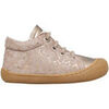 Baskets montantes enfant Naturino Chaussures premiers pas en cuir et su&egrave;de COCOON Gris