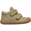 Baskets montantes enfant Naturino Chaussures premiers pas en su&egrave;de COCOON VL Kaki