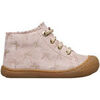 Boots enfant Naturino Chaussures premiers pas en su&egrave;de COTTINS Rose
