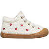 Baskets montantes enfant Naturino Chaussures premiers pas en laine COCOON EMBR.HEARTS