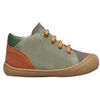 Baskets montantes enfant Naturino Chaussures premiers pas en cuir et su&egrave;de ROMY Multicolore