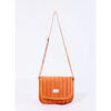 Sac Bandouliere La Fiancee Du Mekong Petit sac besace matelass&eacute; coton TACOTA Marron