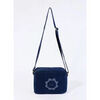 Sac Bandouliere La Fiancee Du Mekong Petit sac rectangulaire en coton imprim&eacute; BERTA Bleu