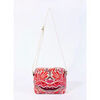 Sac Bandouliere La Fiancee Du Mekong Petit sac rectangulaire en coton imprim&eacute; BERTA Rouge