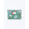 Trousse La Fiancee Du Mekong Petite pochette matelass&eacute;e imprim&eacute;e coton LISETTE Vert