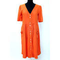 Robe courte Kiabi Robe Taille 36 / S Orange Grenoble