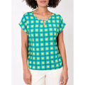 T-shirt La Fiancee Du Mekong T-shirt imprim&eacute; loose maille fluide MIA Bleu Grenoble