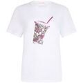 Tee-shirts sur Grenoble : T-shirt Liu Jo T-shirt avec imprim&eacute; et applications Multicolore