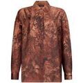 Chemises sur Grenoble : Chemise Liu Jo Chemise en serg&eacute; imprim&eacute; Marron