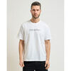 T-shirt Calvin Klein Jeans T-shirt pour homme &agrave; col rond avec logo Blanc