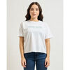 T-shirt Guess T-shirt femme avec logo imprim&eacute; Blanc
