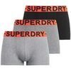 Short Superdry Boxers lot de 3 coupe classique noir