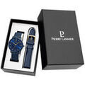 Hommes sur Grenoble : Montre Pierre Lannier Coffret Homme ESSENTIAL Bleu Cuir Bleu