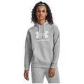 Sweat-shirt Under Armour Sweat-Shirt En Polaire Ua Rival &Agrave; Grand Logo Gris Grenoble