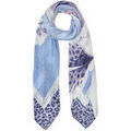 Echarpe Liu Jo Grand foulard avec orchid&eacute;e Bleu