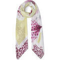 Echarpe Liu Jo Grand foulard avec orchid&eacute;e Jaune