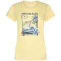 Tee-shirts sur Grenoble : T-shirt Liu Jo T-shirt avec imprim&eacute; et applications Jaune
