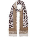 Echarpe Liu Jo &Eacute;tole &agrave; motif animalier Beige