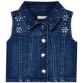 Veste enfant Liu Jo Gilet en denim avec broderies bijoux Grenoble