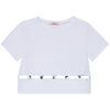 T-shirt enfant Liu Jo T-shirt orn&eacute; de pierres Blanc
